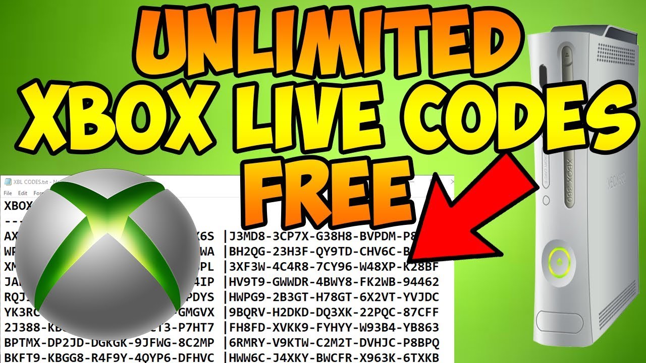 Xbox Live Codes Generator
