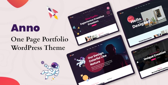 Anno WordPress Theme - One Page Portfolio WordPress Theme