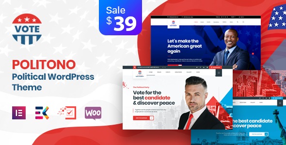 Politono WordPress Theme - Political Election Campaign WordPress Theme