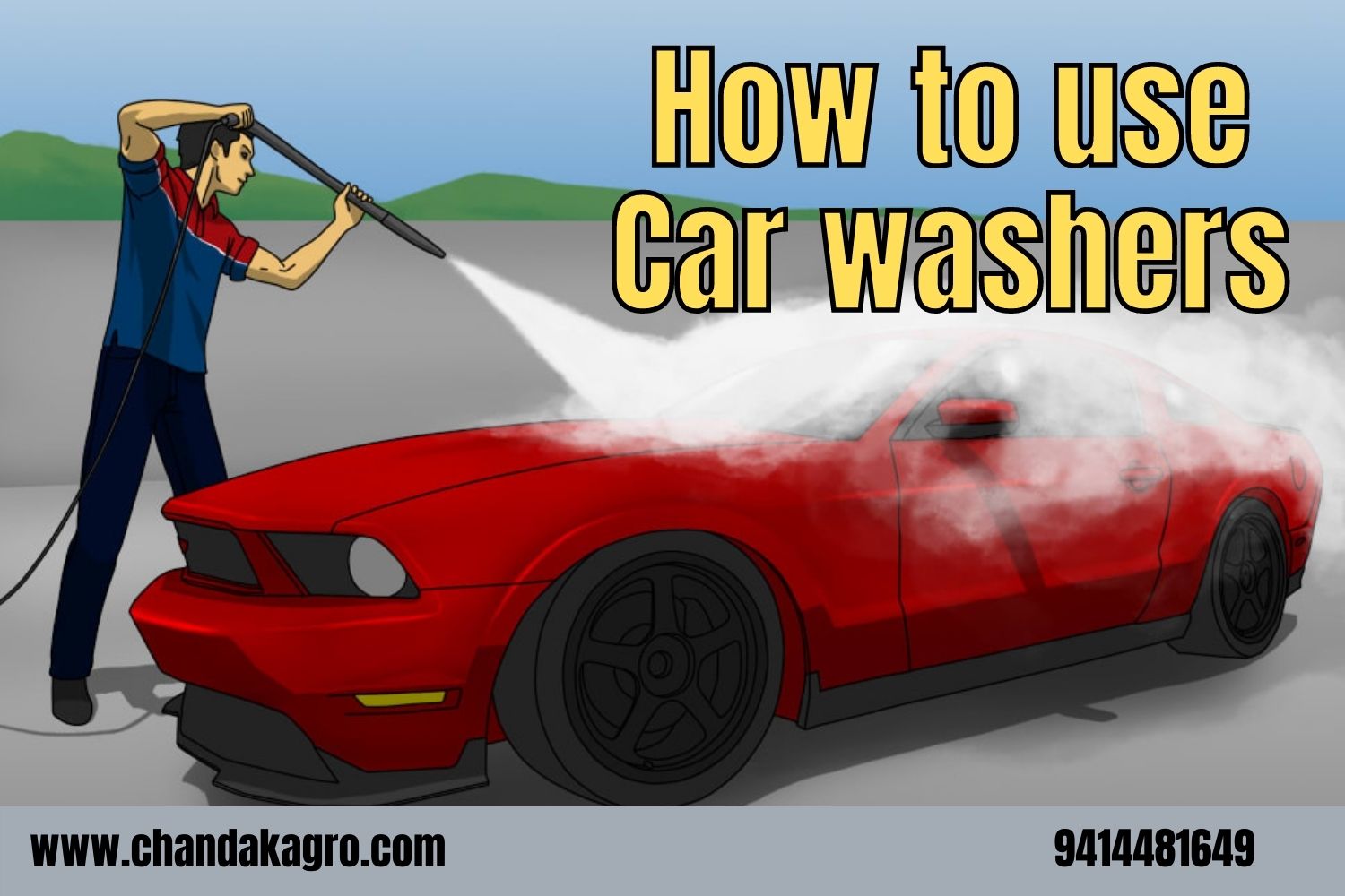 How to use Car washers