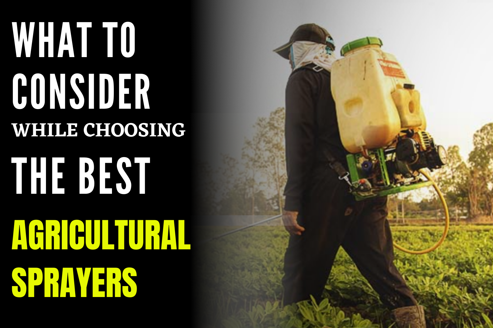 what to consider while choosing the best agricultural sprayers