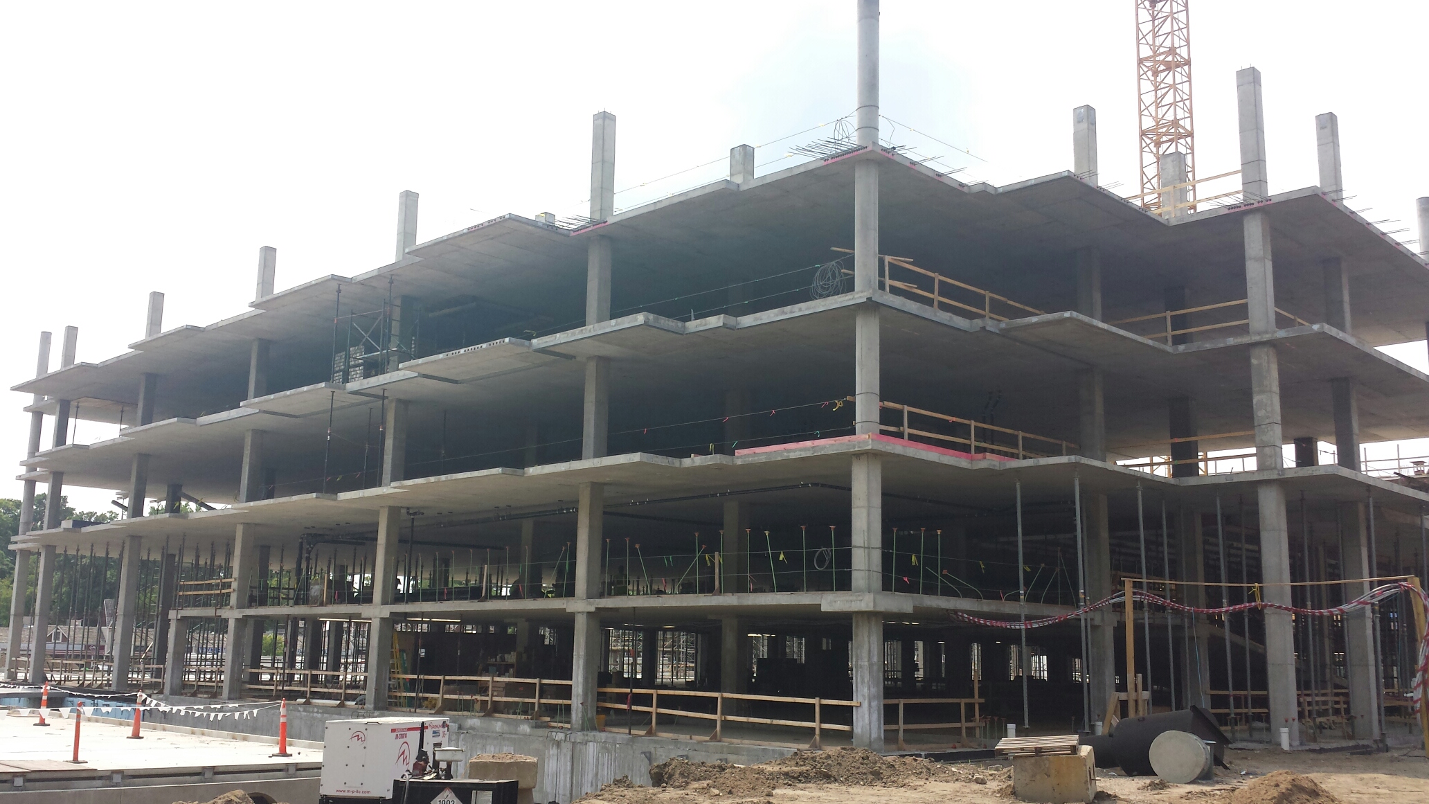 Concrete-steel composite structures