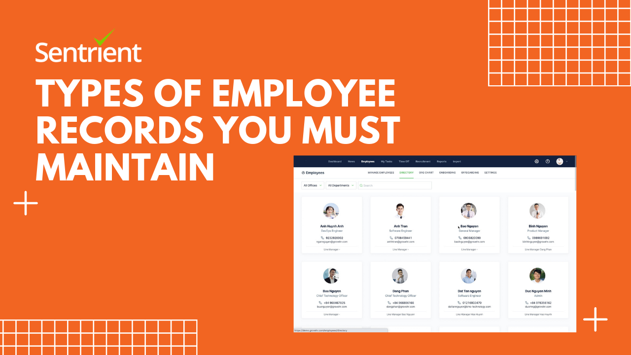Types of Employee Records You Must Maintain | Sentrient