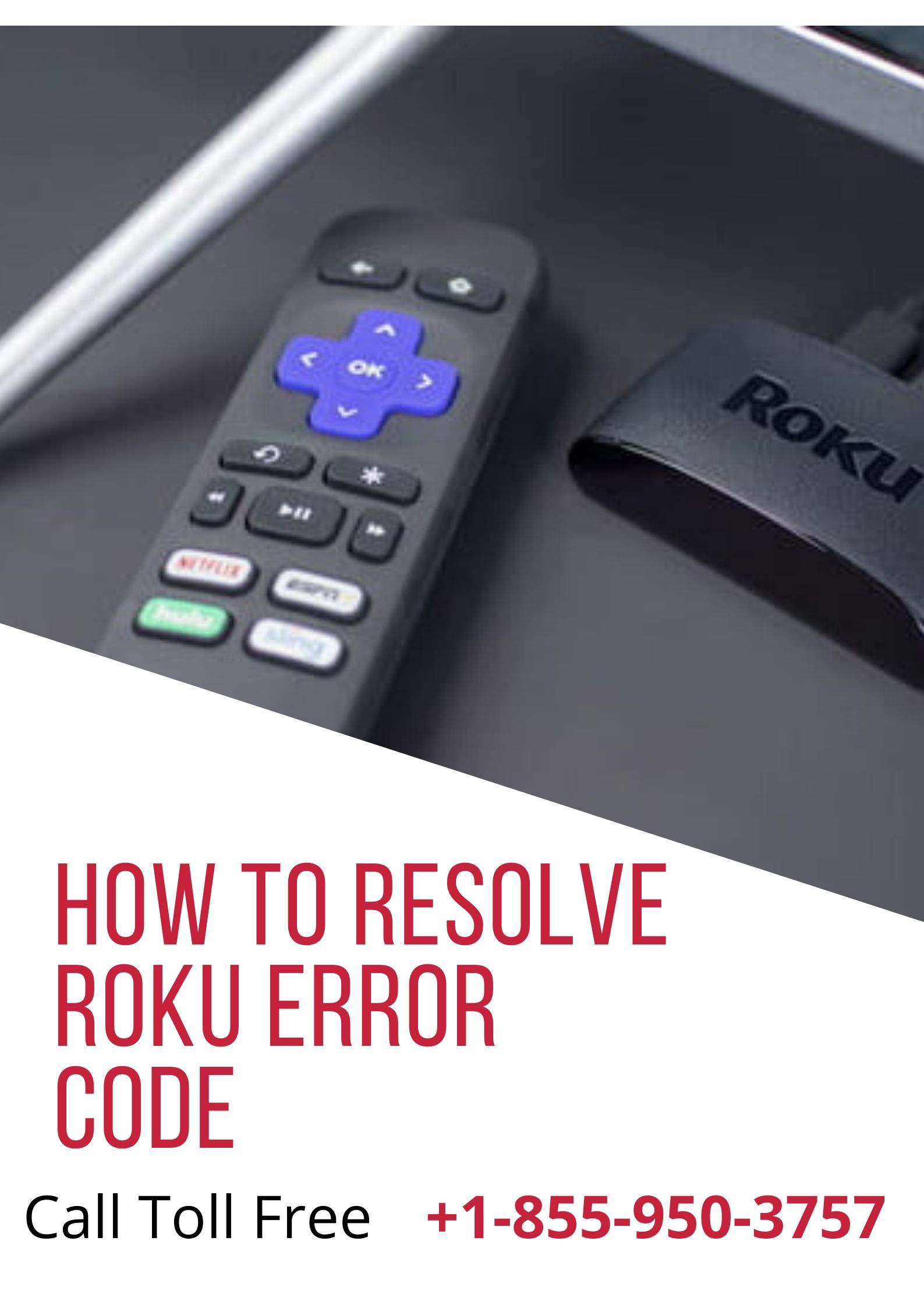 Fix Roku Error Code | Call +1-855-950-3757 Toll Free