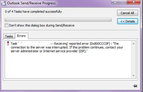 How to Fix Outlook Error 0x80042112?
