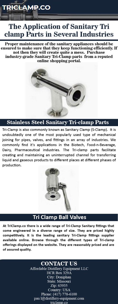 The Application of Sanitary Tri clamp Parts in Several Industries