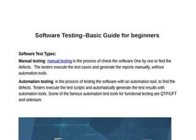 Software testing – Get guideline on the maximum software products quality getting ideas