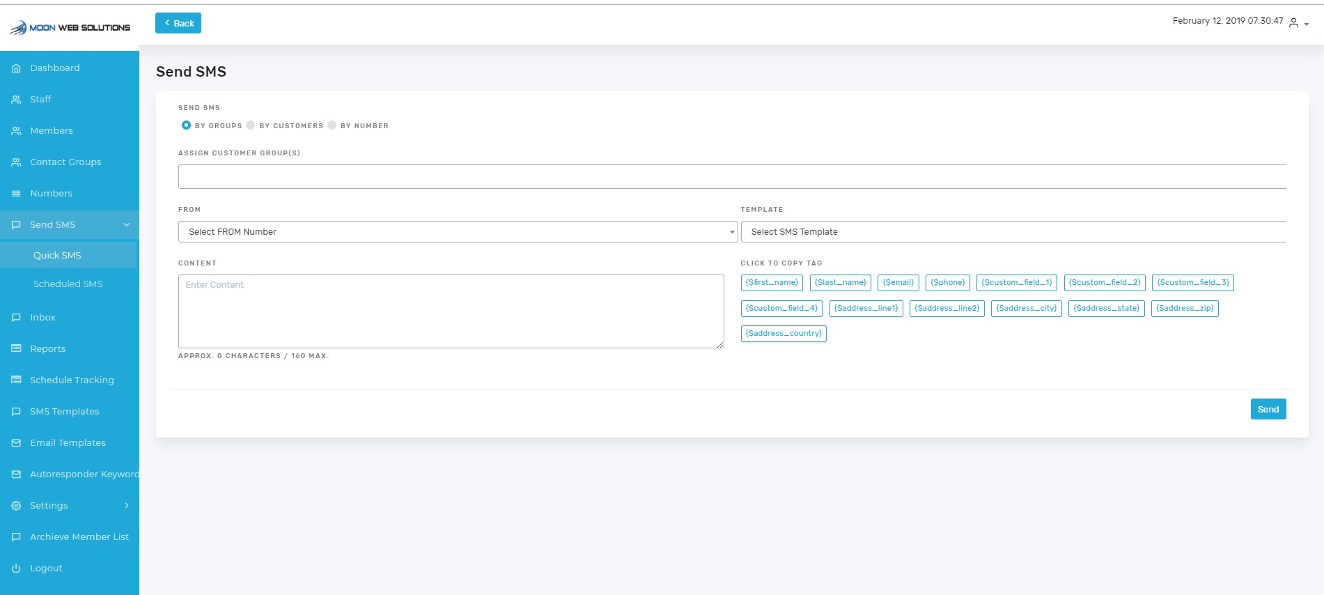 Best Bulk SMS CRM software solution using twilio sms api for all business!