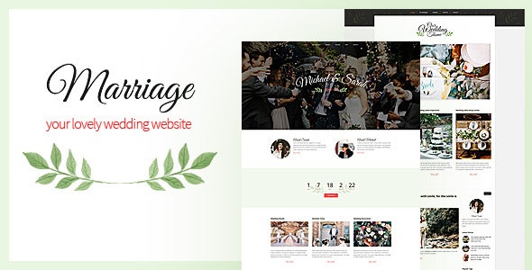Marriage WordPress Theme - Best Responsive Wedding WordPress Theme.