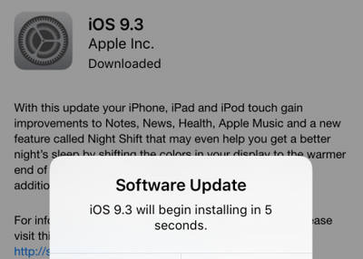 Apple iPhone: What to do when the latest version iOS is needed for backup