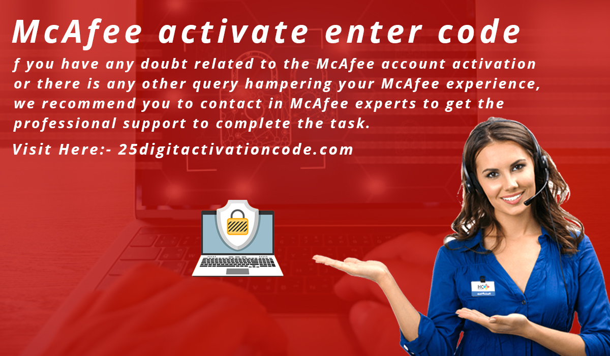 McAfee activate enter code