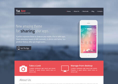 Features explained Free App WordPress theme
