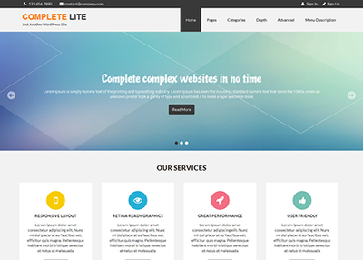 Salient Features of Free Premium WordPress theme