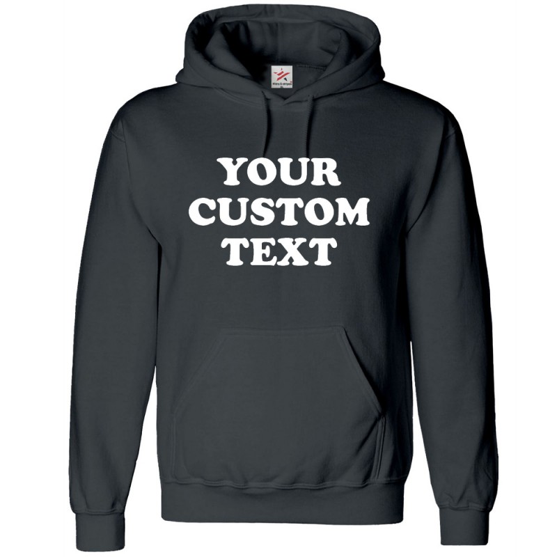 Personalised Front Chest Text Printed on Hoodie
