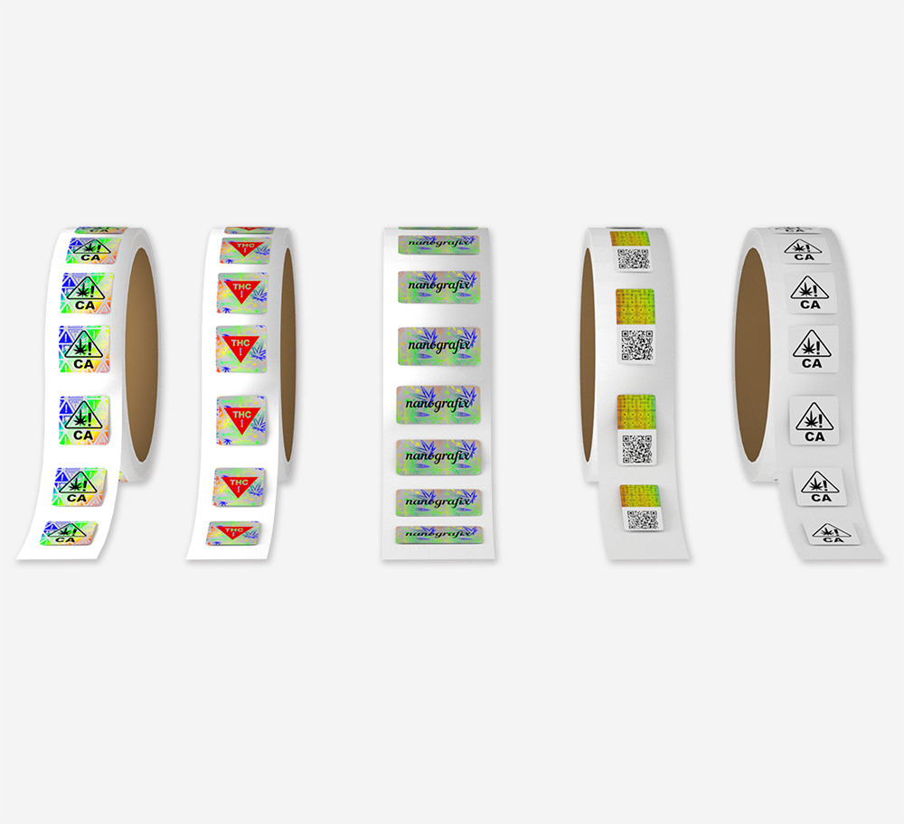 Holographic labels application in the cannabis industry