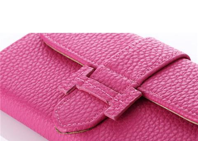 Tri-fold type enamel leather belt design Hermes iphone7/7plus Notebook type case card put it in stand-by function is also with the Hermes photo 7/7plus Notebook type cover card storage