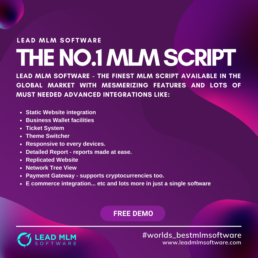 MLM scripts.? Well, here is the best.