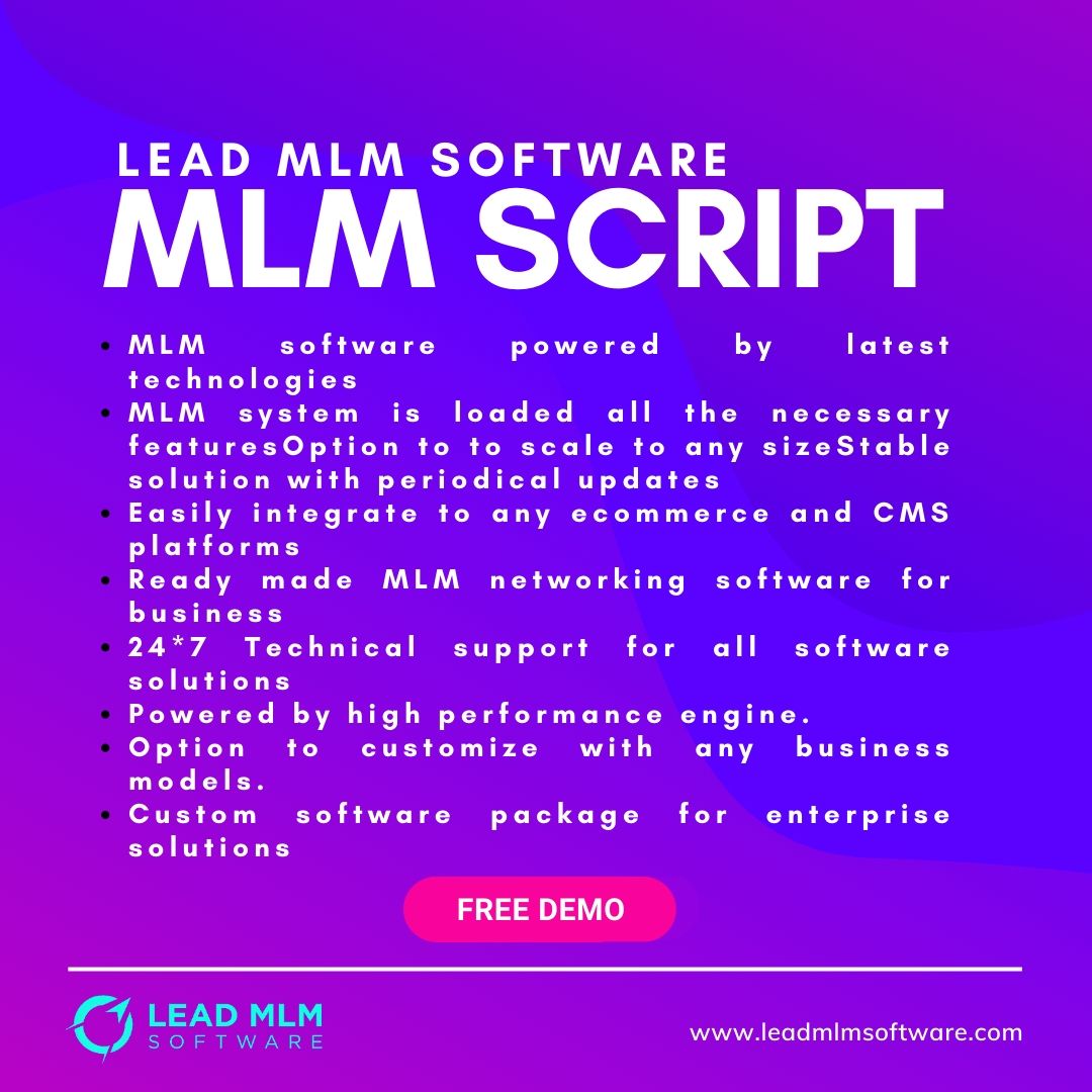 Great MLM Scripts Brings Big Business
