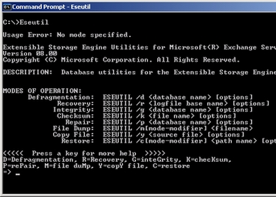 Exchange Database File Recovery Manually