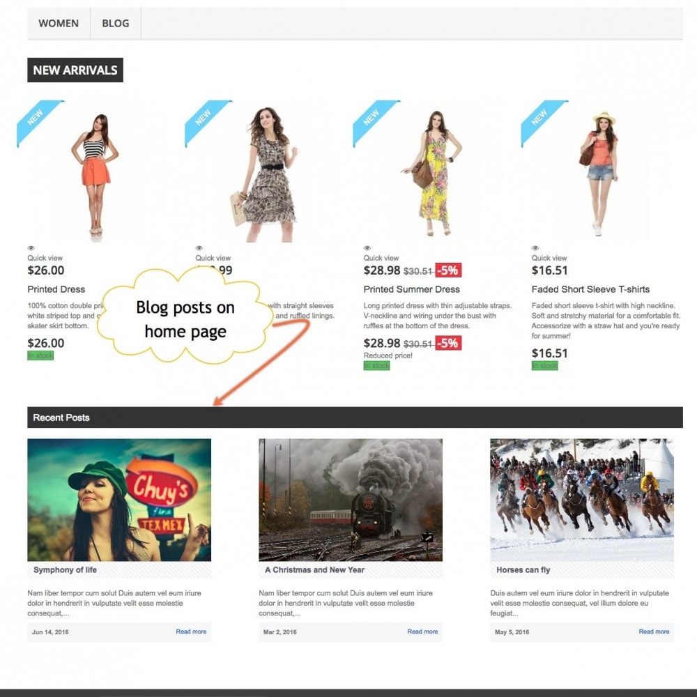 Blog in PrestaShop Module