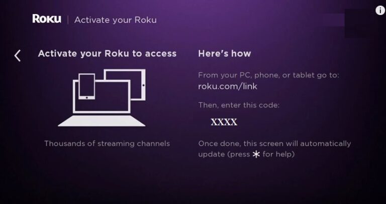 How to get Roku activation code?