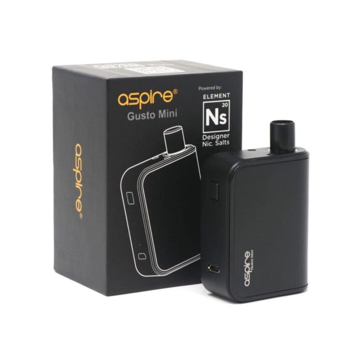 Aspire Gusto Mini Pod Starter Kit Element Designer Nic Salts NS20 Pods