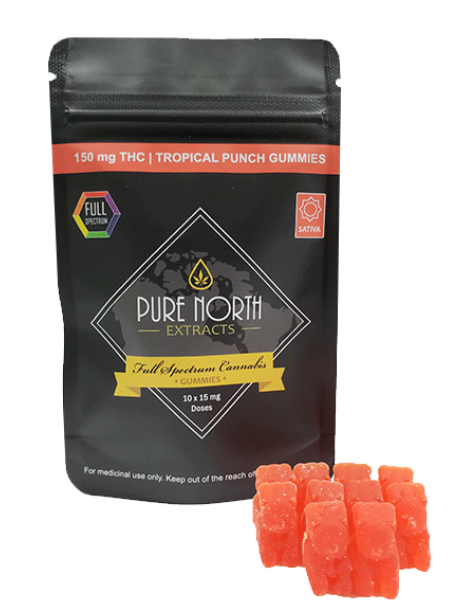 PNE Full Spectrum Gummies – SATIVATropical Punch – 150mg THC