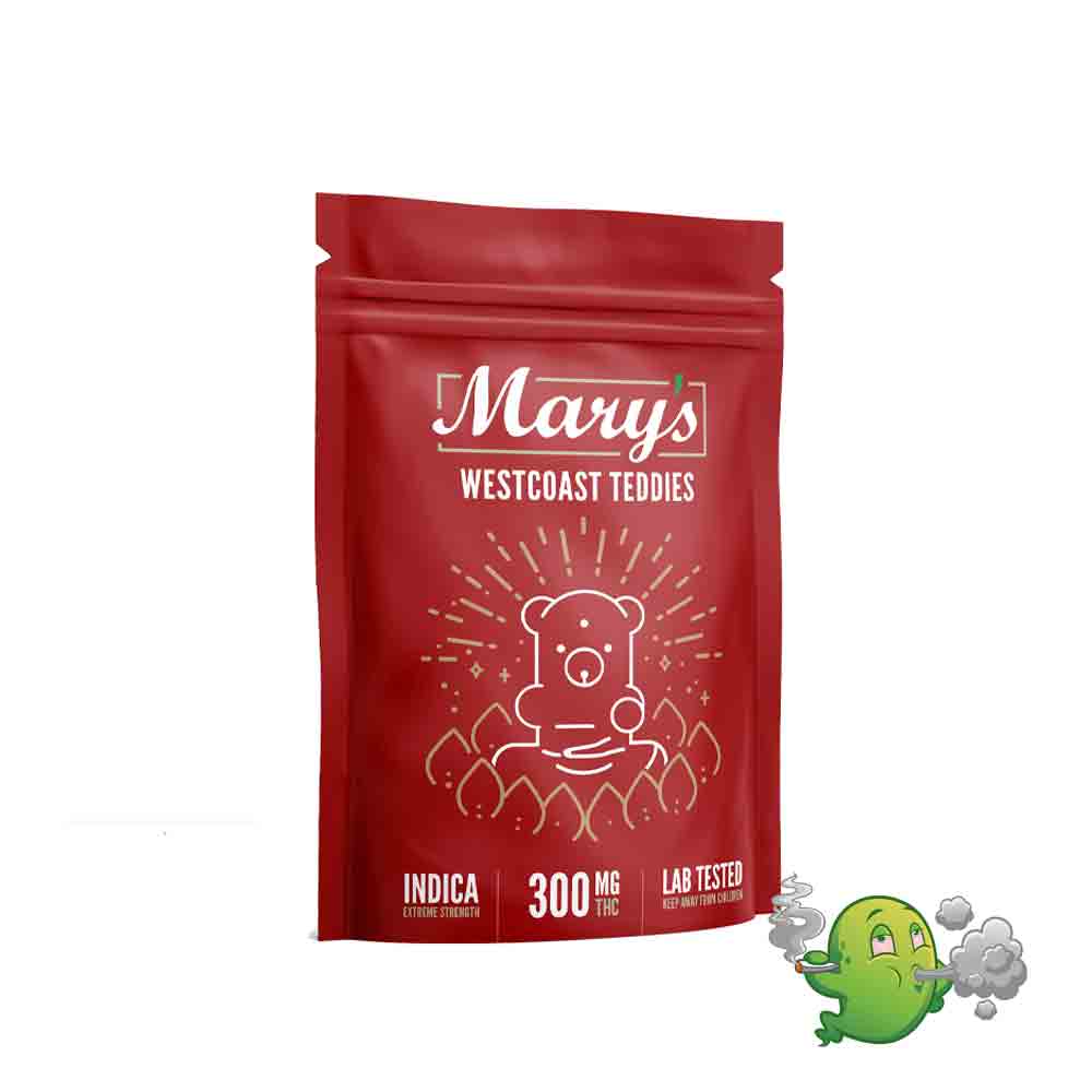 Mary’s West Coast Indica Teddies – 300mg THC