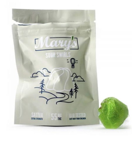 Mary’s Medibles – Sour Swirls – Sativa – 55mg