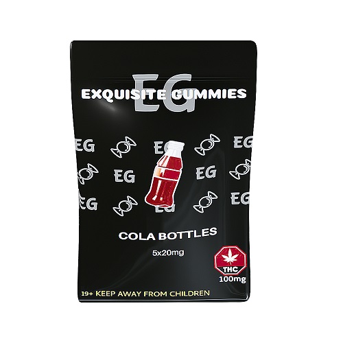 Exquisite Gummies – Cola Bottles – 100mg