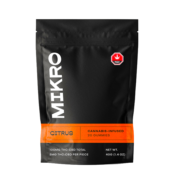 MIKRO 1:1 Gummies (100mg THC:CBD)