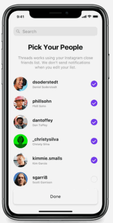 Facebook Launches Instagram Threads Messaging app for Close Friends