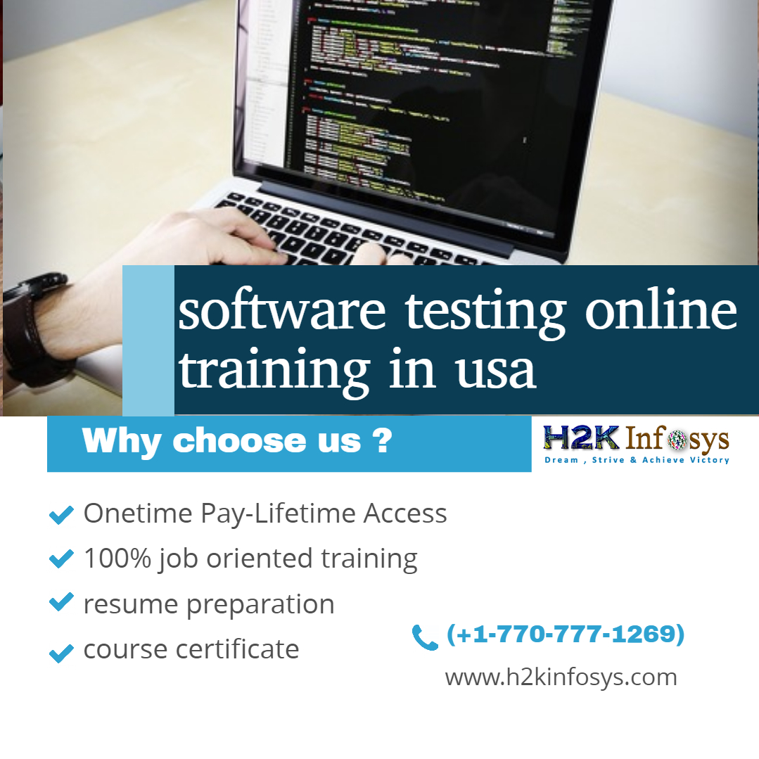 software testing online training in usa