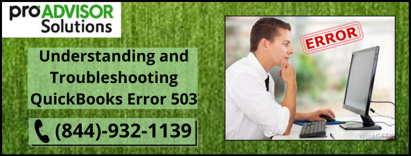 Methods to resolve QuickBooks Error 503 quickly