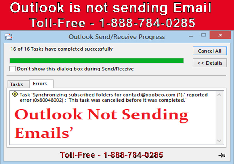 How to fix emails not sending outlook issues