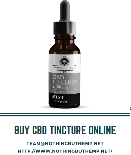 Buy CBD Tincture Online - Nothing But Hemp