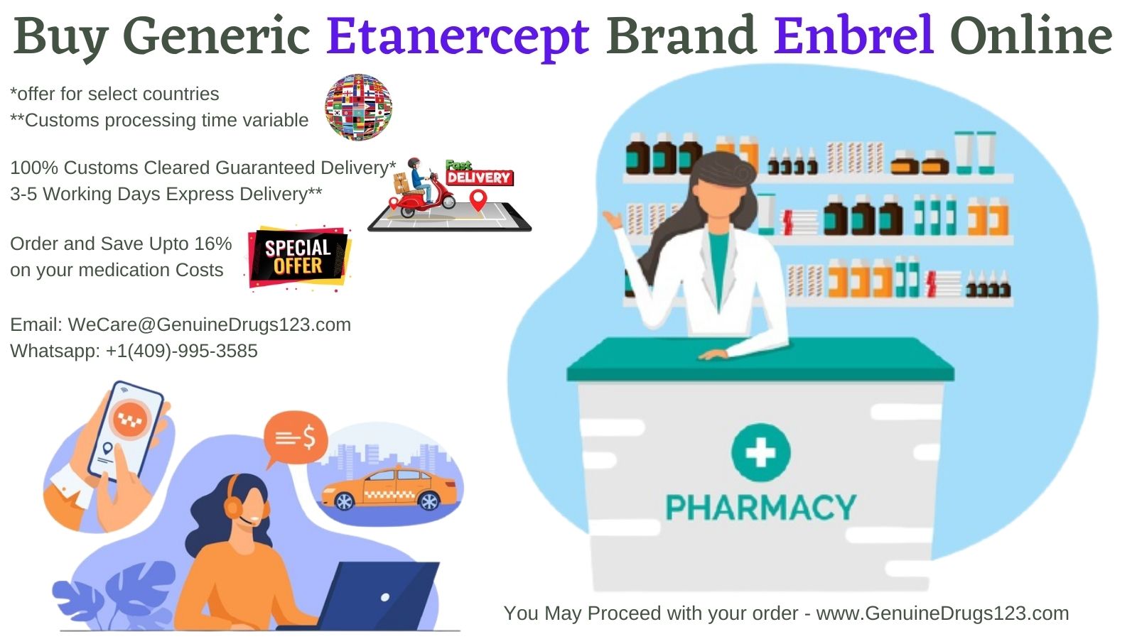 Buy Generic Etanercept Brand Enbrel Online 
