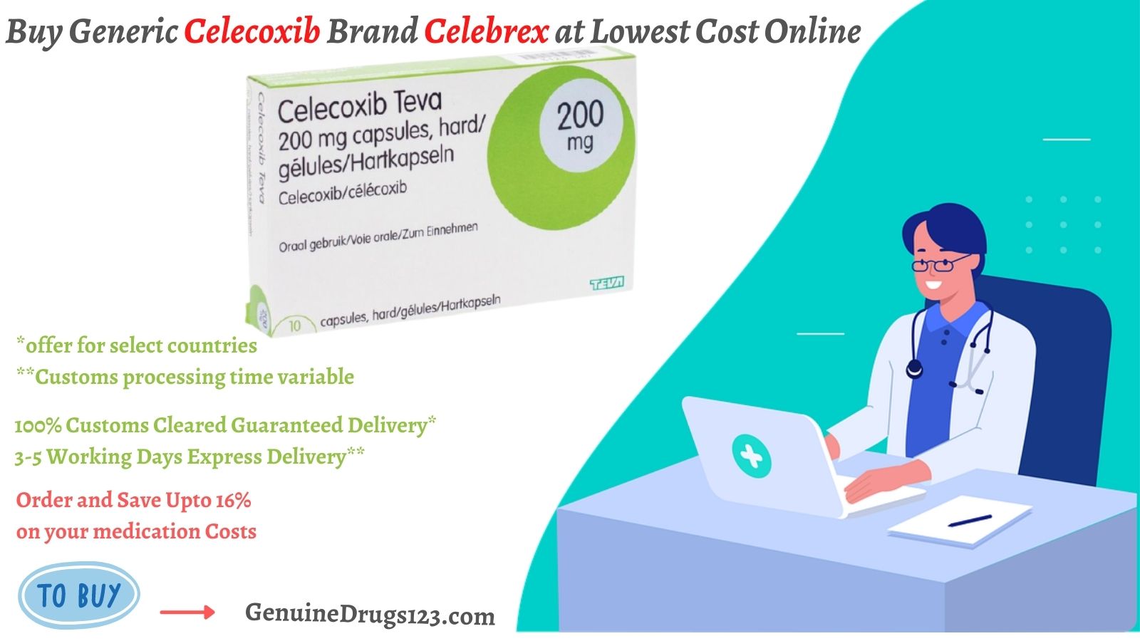Generic Celecoxib Brand Celebrex at Lowest Cost Online