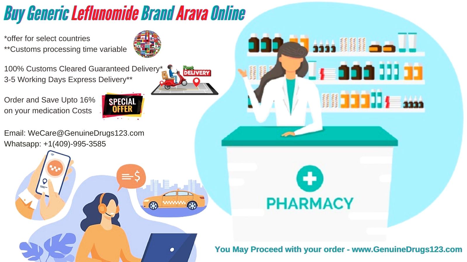 Buy Generic Leflunomide Brand Arava Online