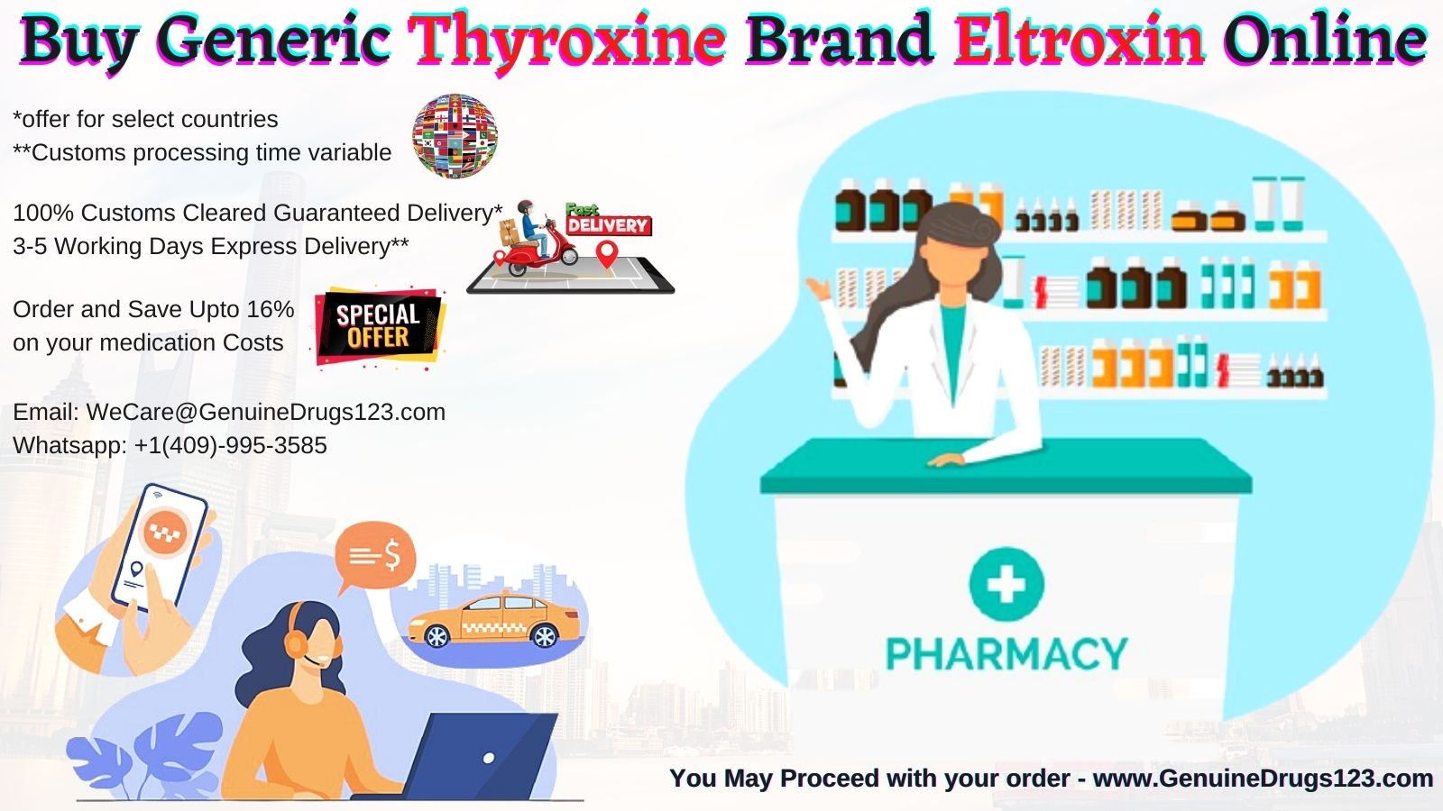 Buy Generic Thyroxine Brand Eltroxin Online
