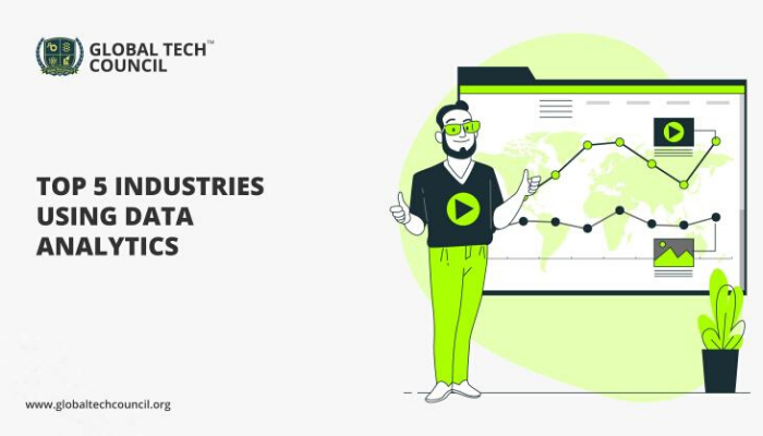TOP 5 INDUSTRIES USING DATA ANALYTICS