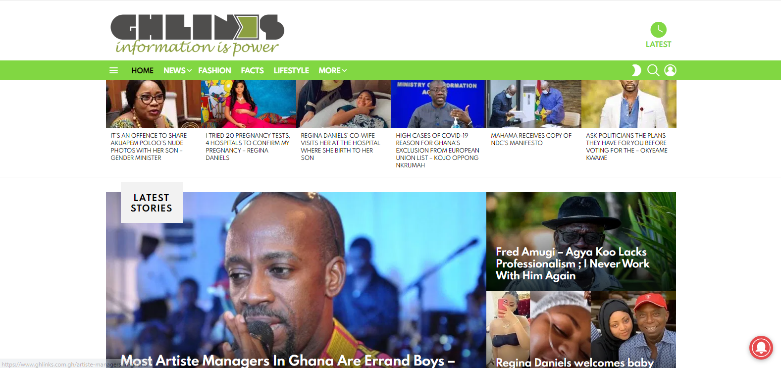 Gh Links & Latest Updates & Entertainment News in Ghana