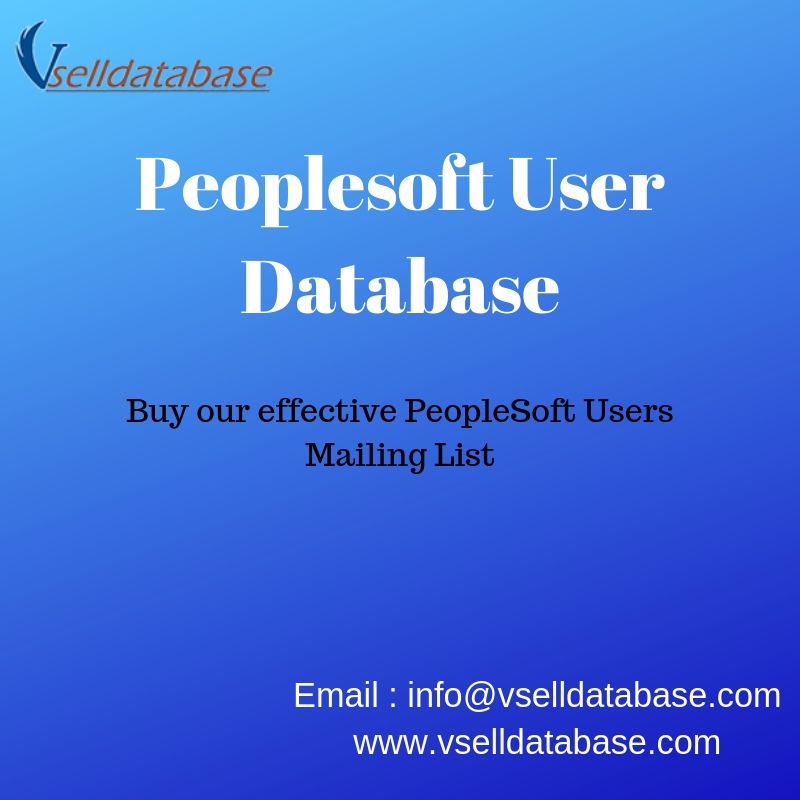 Peoplesoft User Database- USA