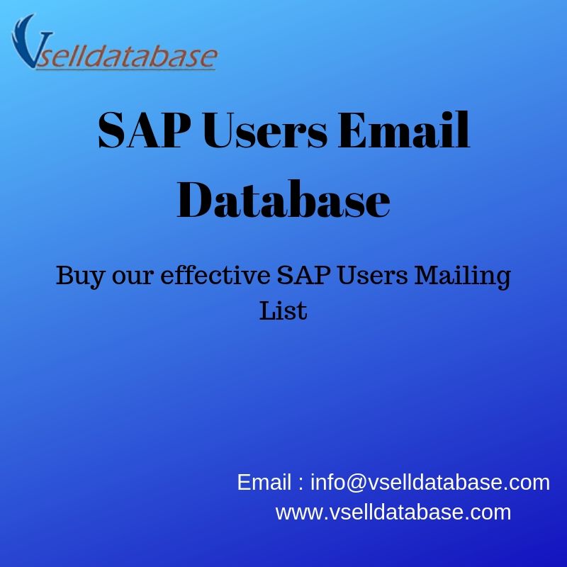 SAP CRM User Email Database- USA
