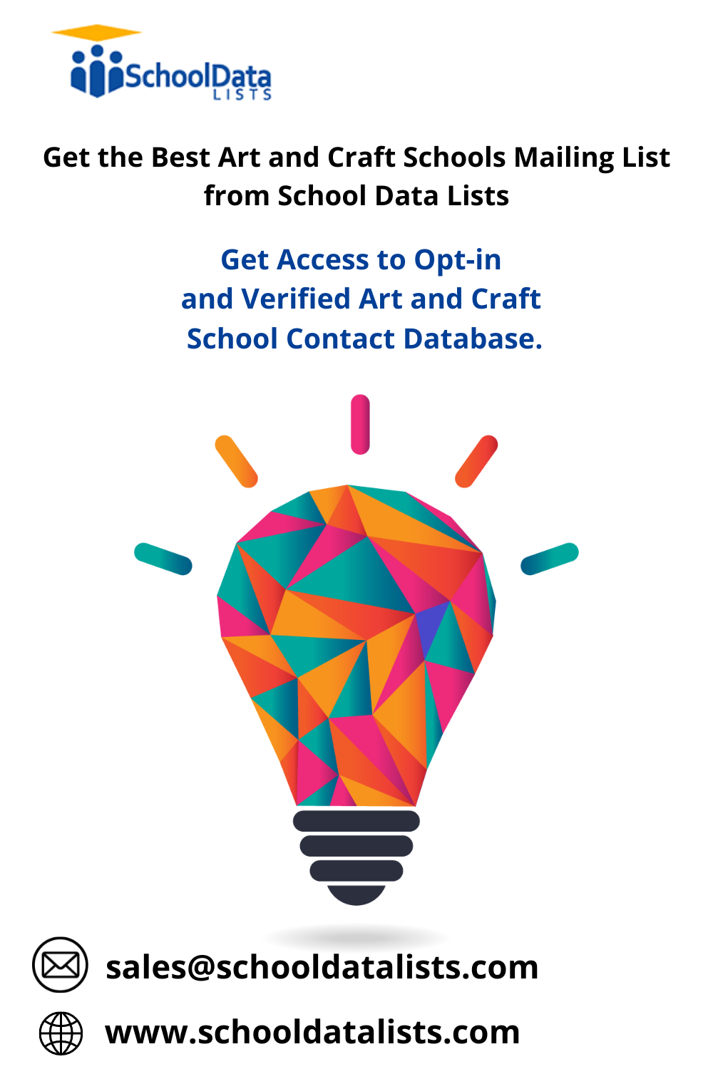 Art and Craft Schools Mailing List - SchoolDataLists