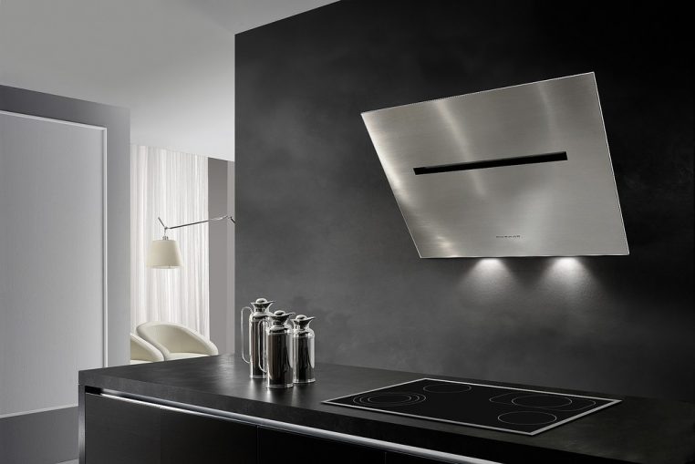 White Glass Ceiling cooker hoods | Eclipse Matt White ceiling hood