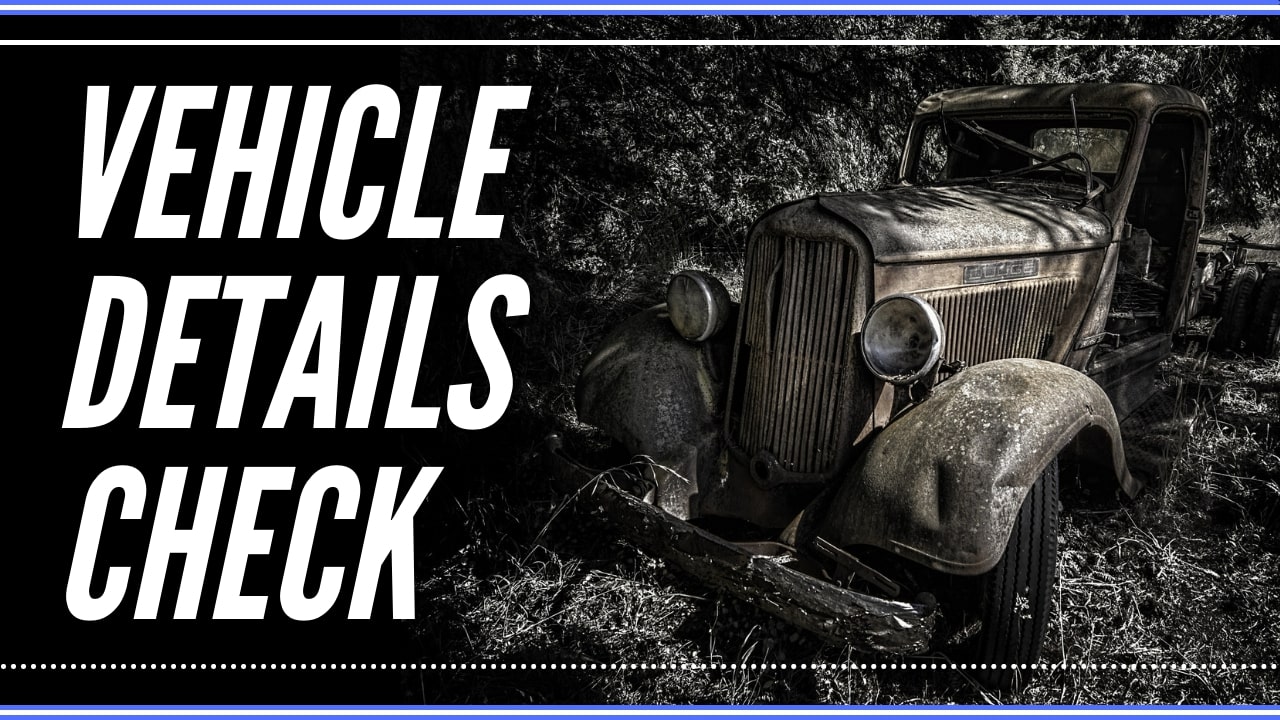 Check a vehicle details