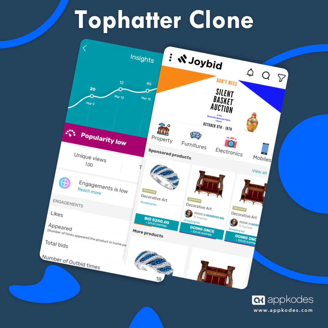 Build a visually stunning online auction platform using tophatter clone