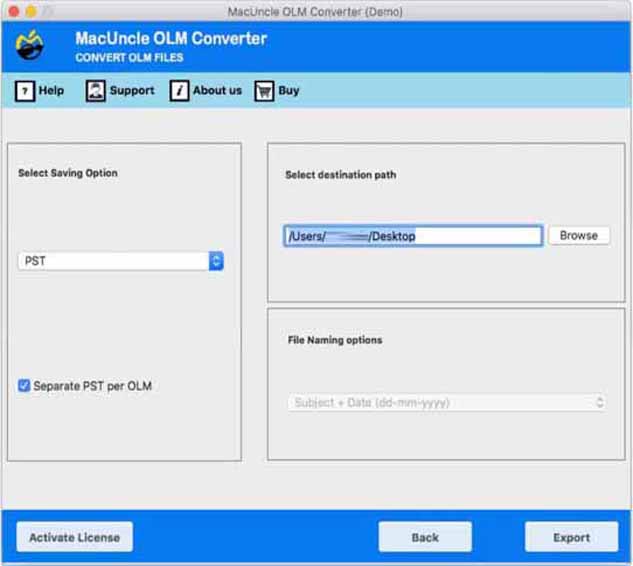 Import Outlook for Mac OLM to PST