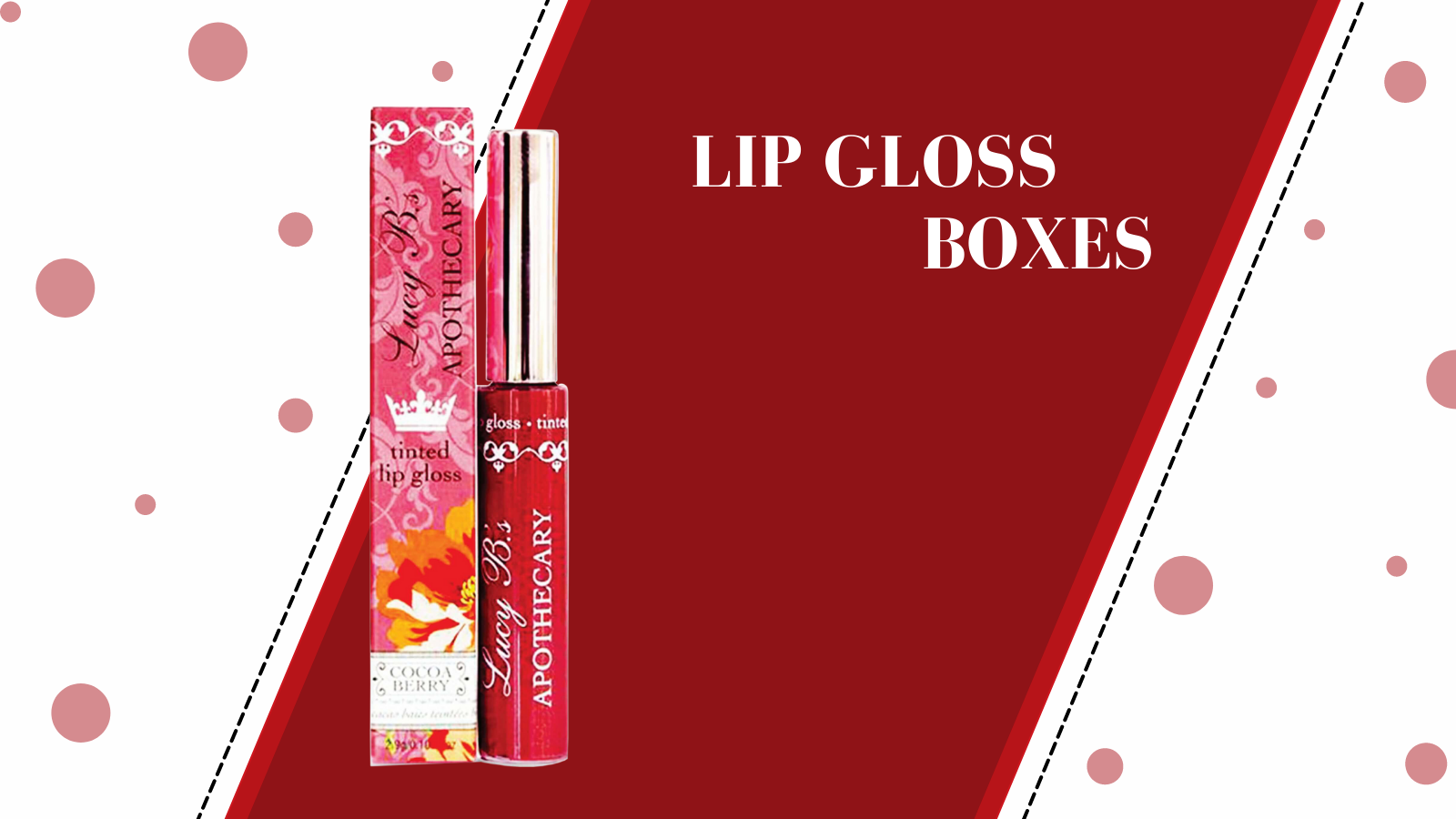 Custom Lip Gloss Boxes with New Attractive Designs